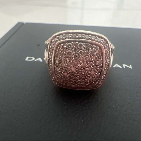 David Yurman Albion® Ring Sterling Silver with Pavé Diamonds, 14mm - Picture 5 of 6